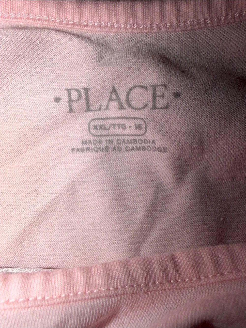 The Children's Place Light Pink Tee with Sequin Heart & Butterfly Design